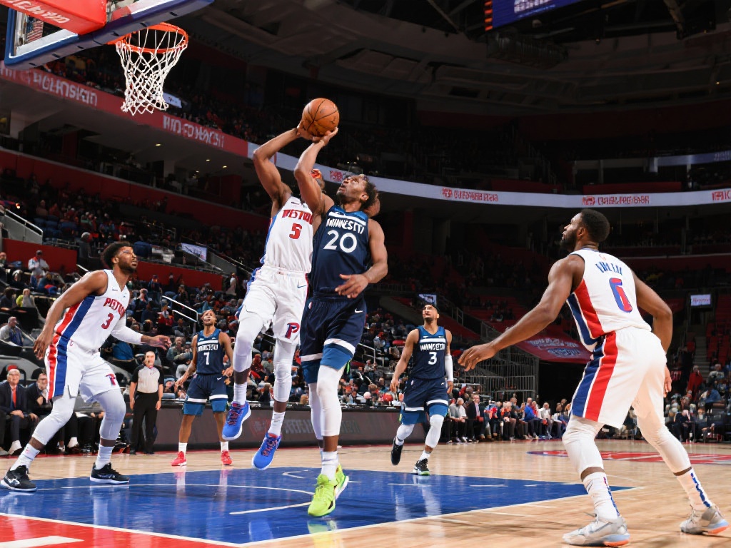 再来看森林狼整体。整场比赛，森林狼在篮板